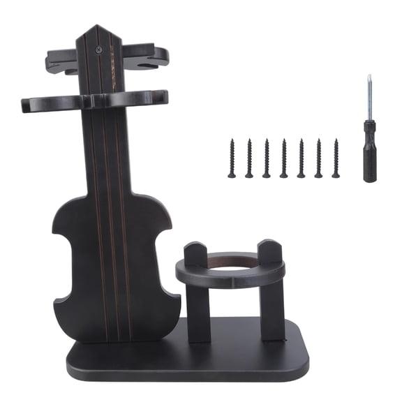 Space Optimizing Wooden Wine Glass Hanger Store 4 Cups Upside Down Musical Theme Table Decors For Delicate Living Space