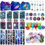 Space Party Favors - 70pcs Space Themed Party Favors, Space Birthday Decorations Includ Space Goodie Bags Stamp Slap Bracelet etc Space Birthday Party Favors for Space Themed Birthday Party Supplies