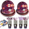 thumbnail image 1 of Space Party Tableware Set Rocket and Astronaut-themed 400-piece 50 Guests, 1 of 5