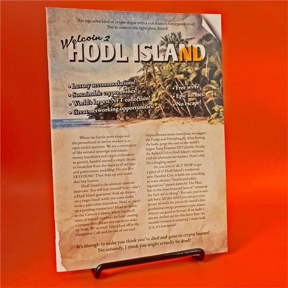 Space Penguin Ink Hodl Island New