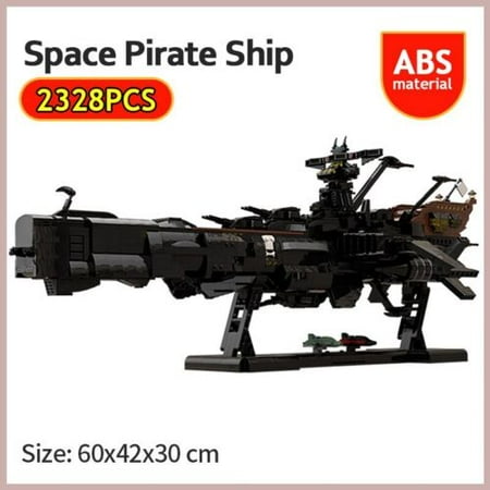 Space Pirate Ship Building Bricks Arcadia Captain Harlock Albator Blocks Toys 2328pcs