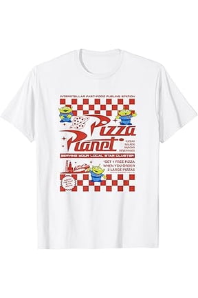 Space Pizza Planet Inspired, Retro Arcade, Cosmic Theme, Graphic, Short Sleeve T-Shirt