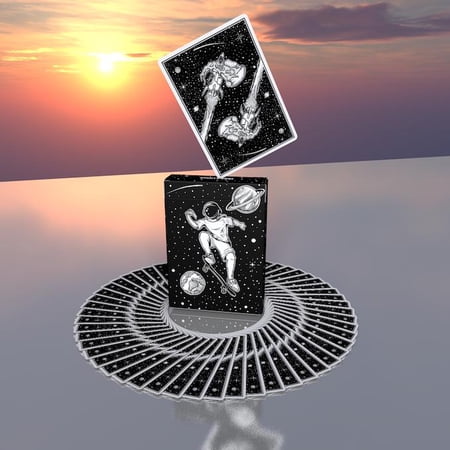 Space Pizza Playing Cards by Tara Studio
