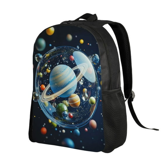 Space Planet Backpack Double Shoulder Backpack Durable, Spacious, Ergonomic Design for Travel, Work & Outdoor Use