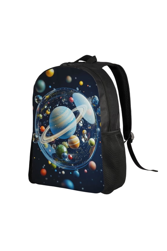 Space Planet Backpack Double Shoulder Backpack Durable, Spacious, Ergonomic Design for Travel, Work & Outdoor Use
