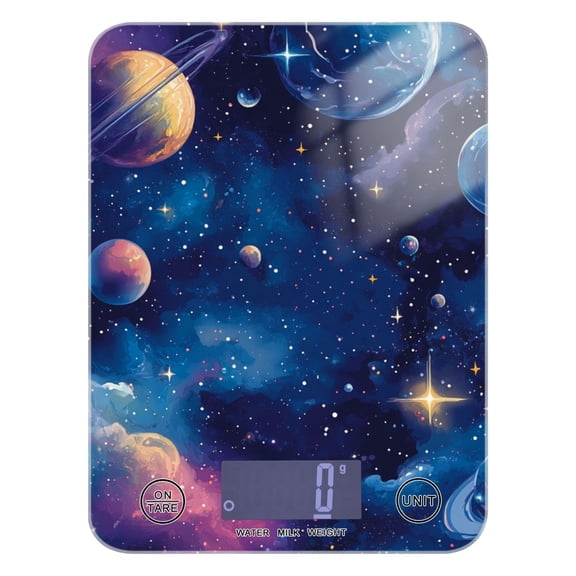 Space Planet Food Scale Digital Kitchen Scale Waterproof Grams Ounces lbs for Weight Loss
