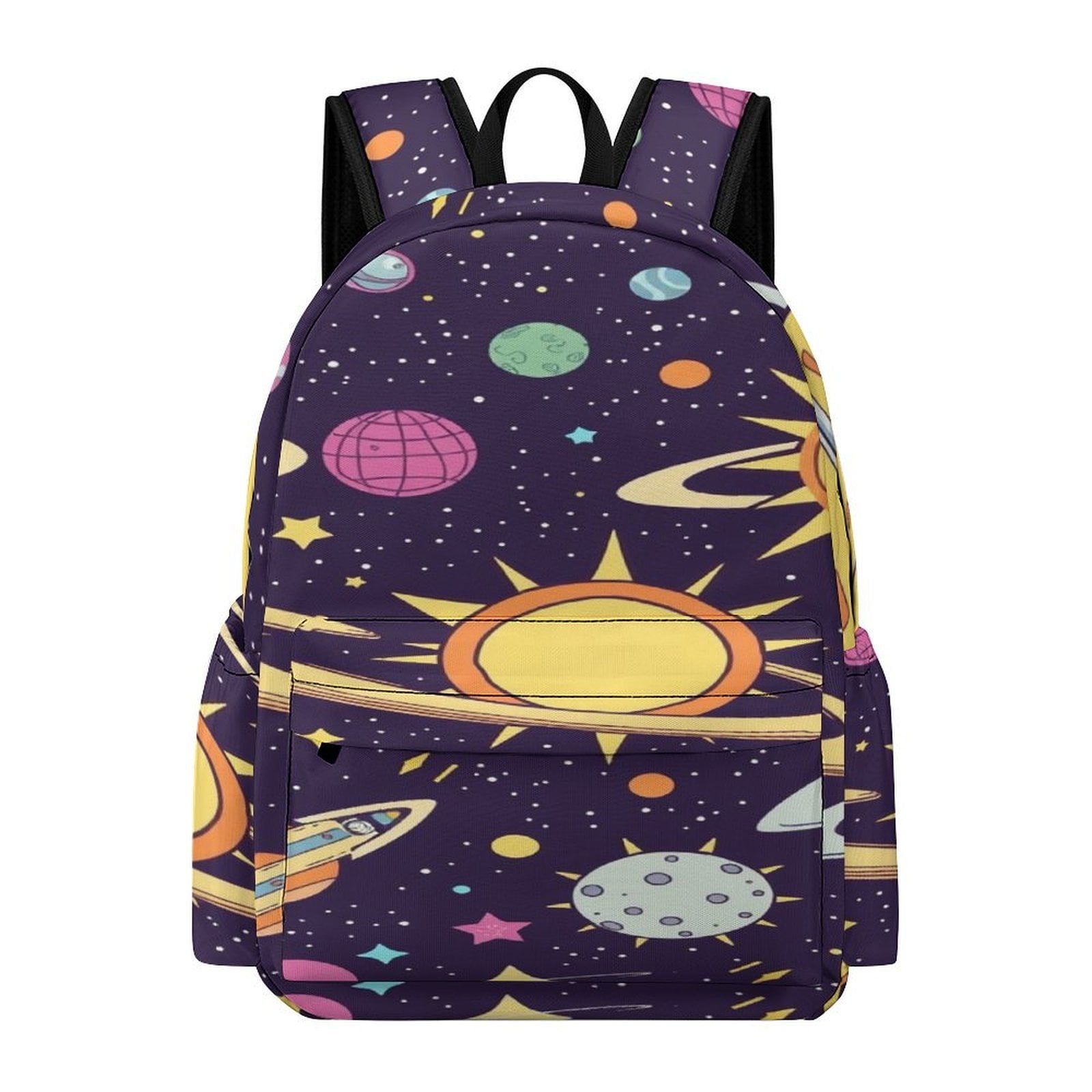 Space Planet Pattern Backpack Teenagers Student School Bags Laptop ...
