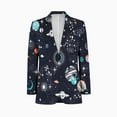 thumbnail image 1 of Space Planets Constellation Men Blazers Slim Clothing Summer Jacket Man Oversize Daily Suits Tops, 1 of 5
