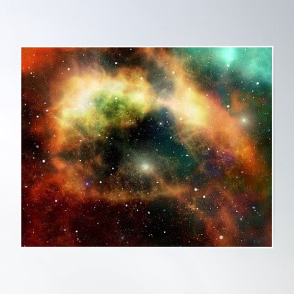 Space Poster Wall Art, Modern Wall Decor, 12x18 UNFRAMED
