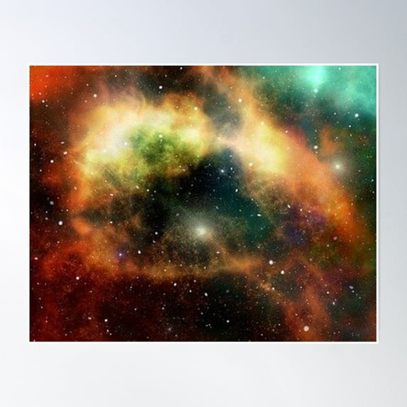Space Poster Wall Art, Modern Wall Decor, 16x24 UNFRAMED