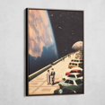 Space Promenade Poster Retro Futurism Space Collage Vintage Sci Fi ...