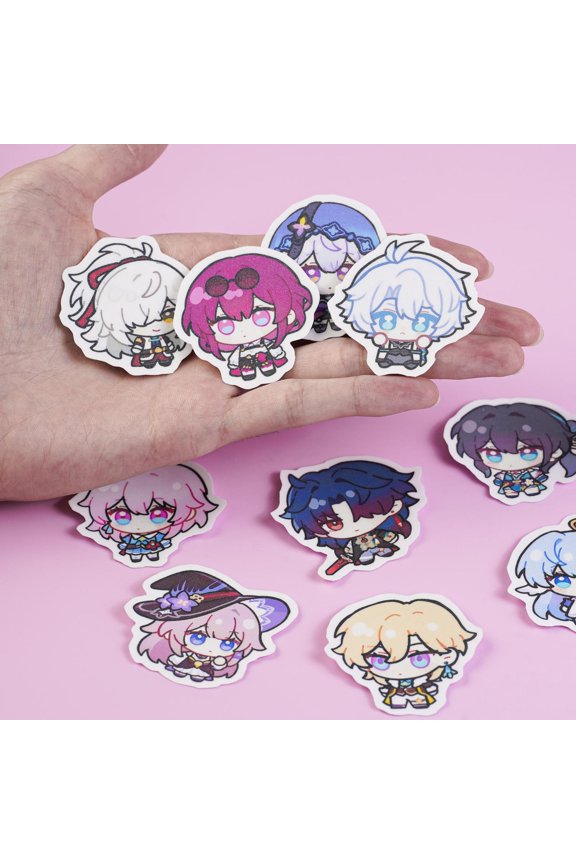Space RPG Game Chibi keychains, Waterproof Vinyl Decals, RANDOM 1 PACK