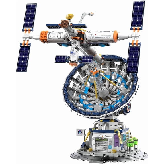 Space Radio Telescope Building Blocks Sets, Ideal Gift for Space Lovers, Radio Telescope Building Blocks Set for Exploring Space1053PCS-Toys Gifts for Adult
