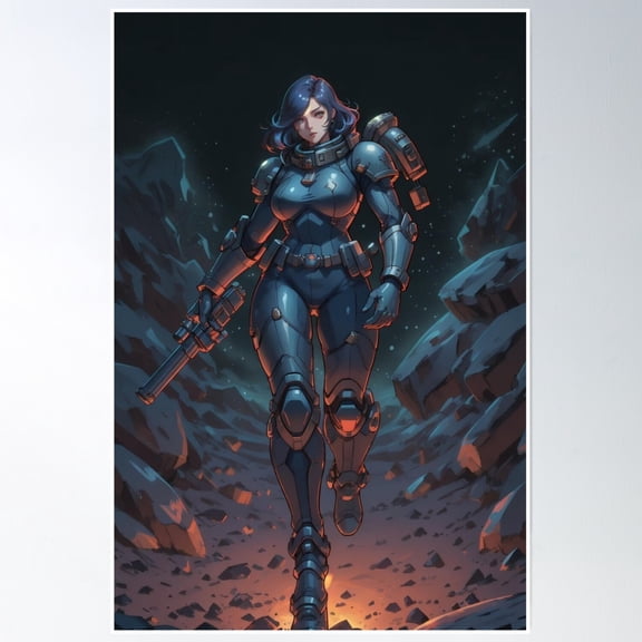 Space Ranger Poster Wall Art, Modern Wall Decor, 24x36 UNFRAMED