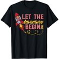 thumbnail image 1 of Space Rocket Aerospace Space Ship - Let The Adventure Begin T-Shirt, 1 of 3