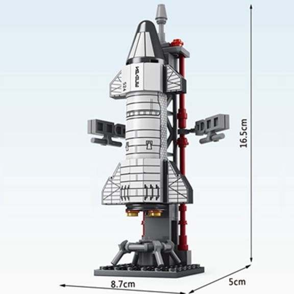 Space Rocket Launch Center Building Blocks, Aerospace Spacecraft Station Model Bricks, DIY Aviation City Toys