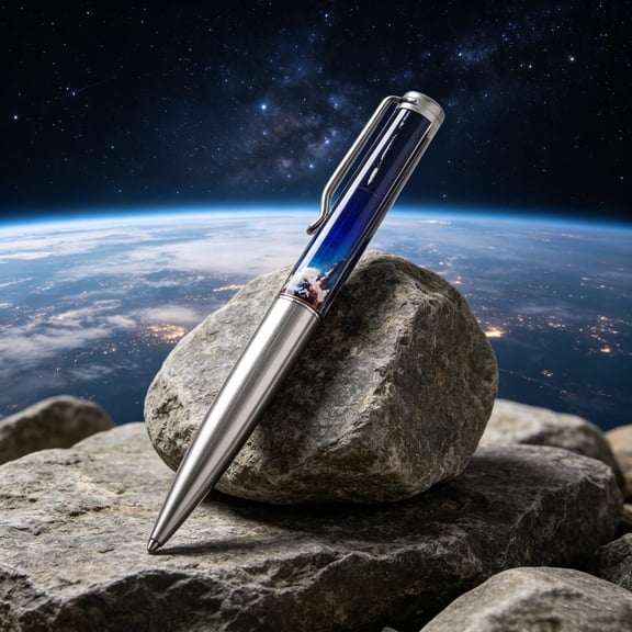 Space Rocket Planet Ballpoint Pen Floating Space Pattern Rotating Ball Pen Creative Decorative Writing Pen For Desk Office Student Gift