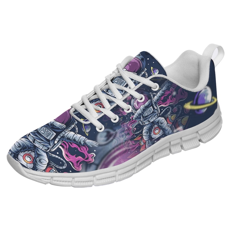 Men’s Purple White Rocket Running Trainer Sports Workout Athletic Sneakers Shoes Men main image 3