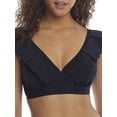 thumbnail image 1 of Women's Pour Moi 18102 Space Frill Hidden Underwire Convertible Swim Top (Black 38DD), 1 of 2