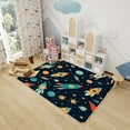 thumbnail image 1 of Space Rugs For Kids Bedroom - Boys Outer Space Rug, Rocket Planet Rugs For Living Room Bedroom, Washable Non Slip Soft Small Carpet, Patterned Area Rugs & Home Decor, 1 of 7