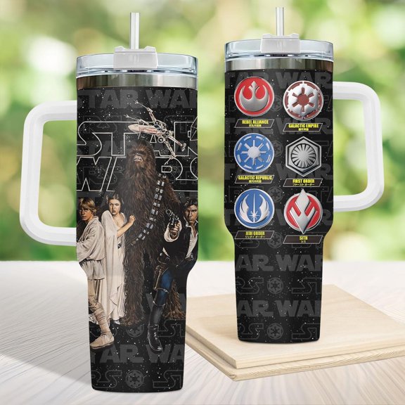 Space Saga Tumbler 40oz, Light Warrior Dark Warrior Tumbler Gift, Fairytale Tumbler Cup Gift, Tumbler Gift For Him, Logo Space Saga Gift