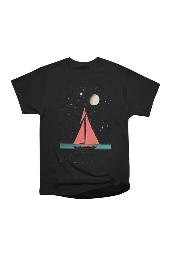 Space Sail T-Shirt Tee Gift For Him Merch For Her Apparel For Friend