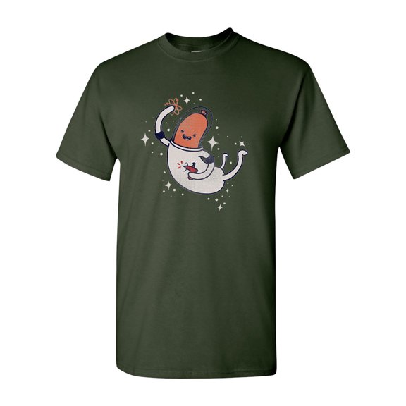 Space Sausage BeanePod Artworks Art Funny DT Adult T-Shirt Tee