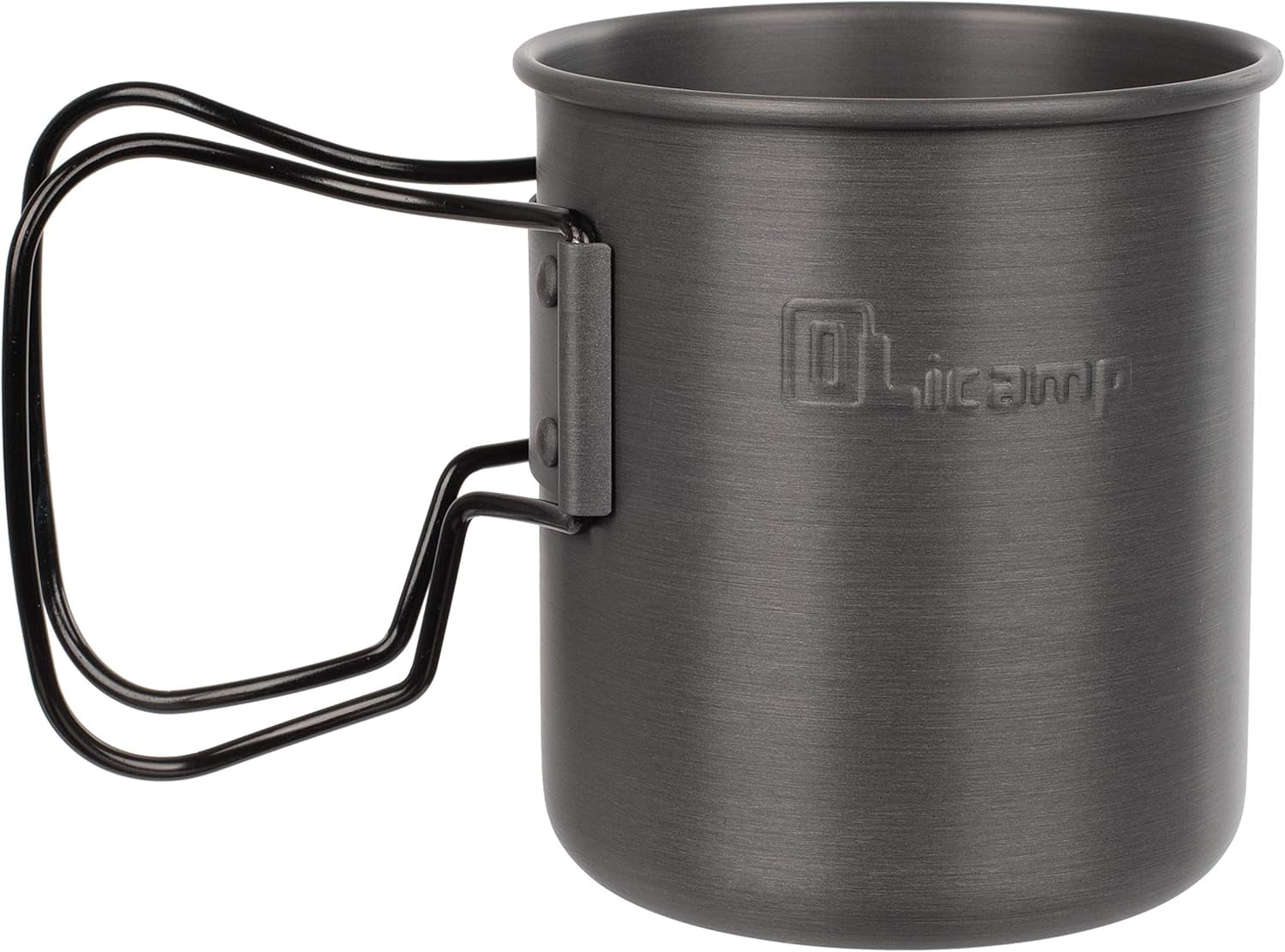 Space Saver Camping Mug With Colored Grip Nests Nalgene Bottle Inside