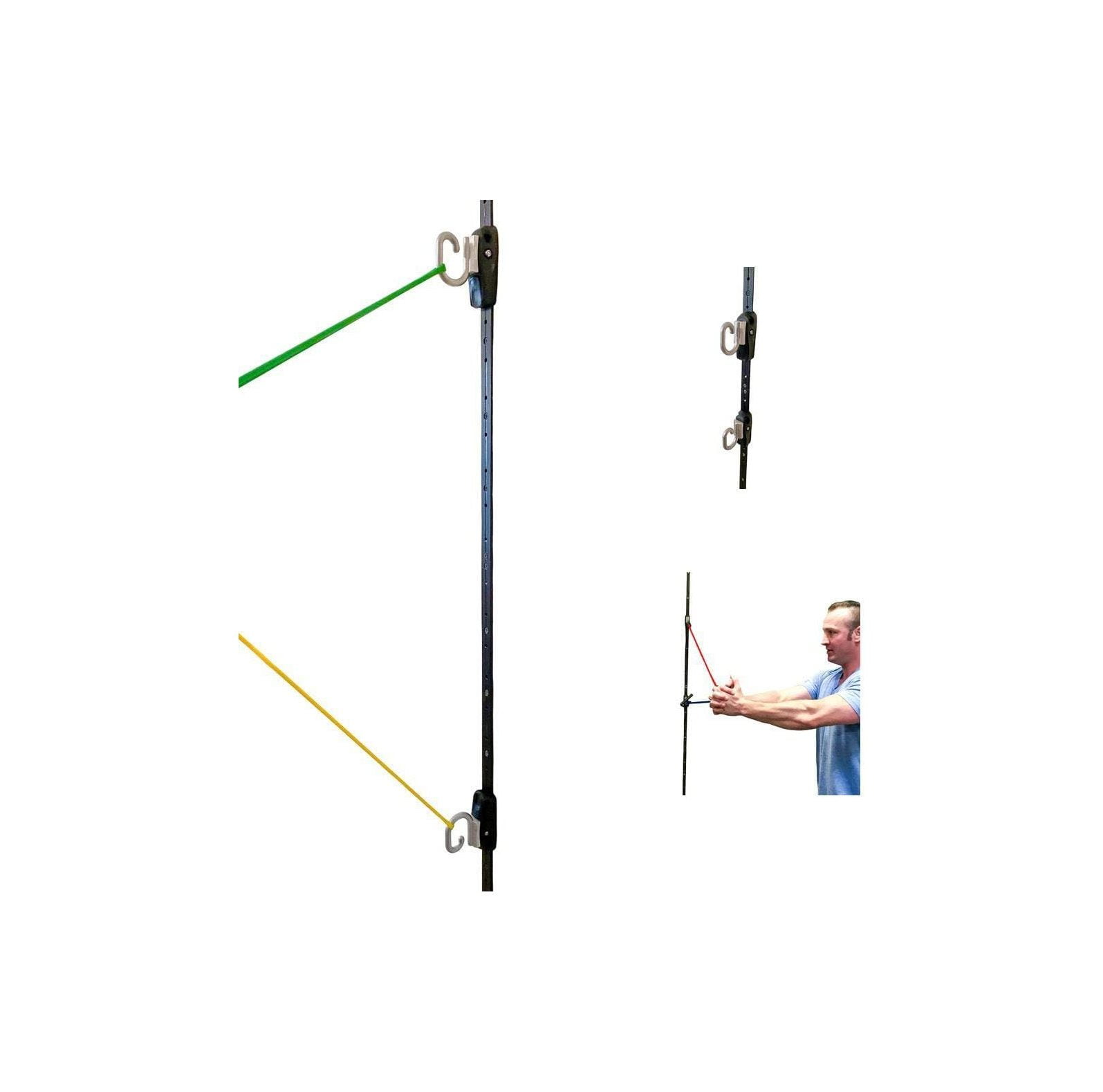 Space Saver Gym Resistance Training System Resistance Bands Wall