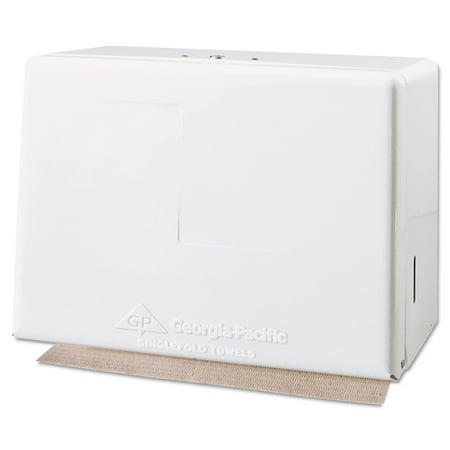 Space Saver Singlefold Towel Dispenser, Steel, 11.63 X 6.63 X 8.13, White | Bundle of 5 Each