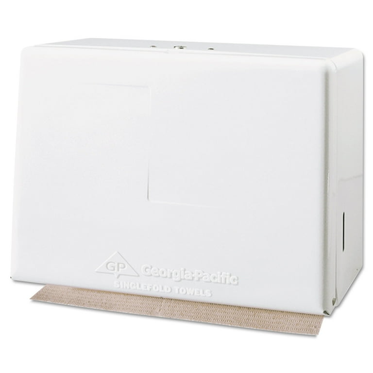 Space Saver Singlefold Towel Dispenser, Steel, 11.63 x 6.63 x 8.13, White Space Saver Singlefold Towel Dispenser, Steel, 11.63 x 6.63 x 8.13, White