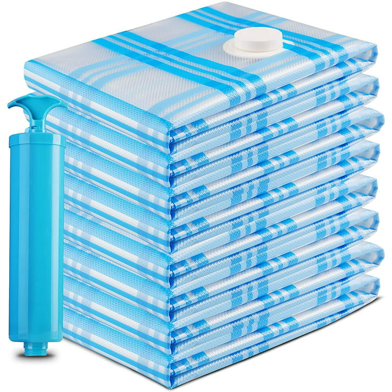 Vacuum Storage Bags, 10 Jumbo Space Saver Bags Vacuum Seal Bags with Pump,  Space Bags, Vacuum Sealer Bags for Clothes, Comforters, Blankets, Bedding