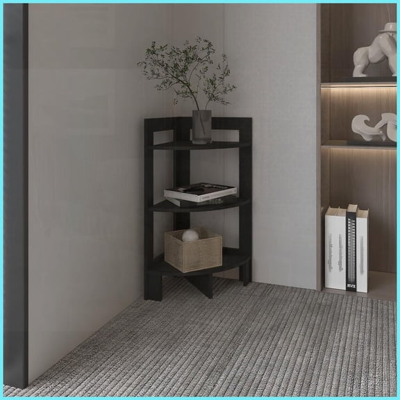 Space-Saving 3-Tier Corner Coffee Table - Neutral Finish & Ample Storage for Small Spaces