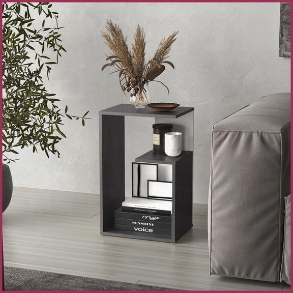 Space-Saving 3-Tier Onix White Coffee Table: Multi-Functional End/Sofa Table for Small Spaces