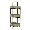 thumbnail image 1 of Space-Saving 3-Tier Organizer Shelf with Paper Rope Trays - Kitchen Counter & Bedroom Storage Solution (Eco-Friendly Woven), 1 of 8