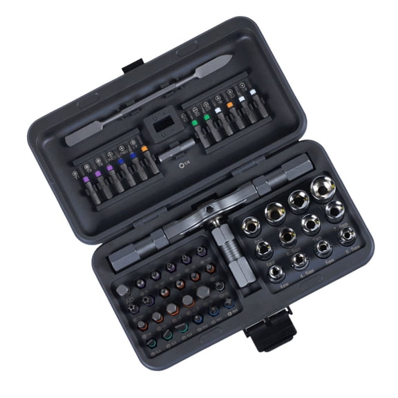 Space Saving 52 Feature Screwdriver Set Perfect For Confined Areas And Mobile Applications