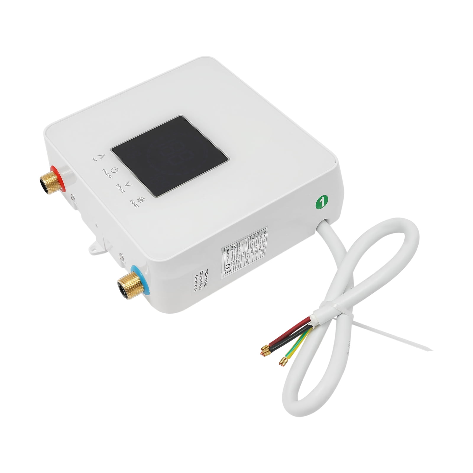 Space-Saving 7500W Water Heater with Dual Modes, Remote Control, Memory ...