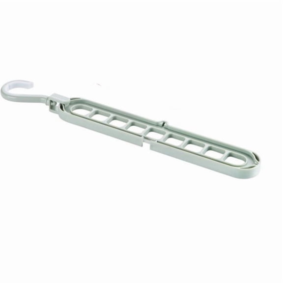 Space Saving 9-Hole Magic Hanger, Multi-Functional Clothes Organizer for Wardrobe and Closet, Foldable Storage Solution for Travel and Home