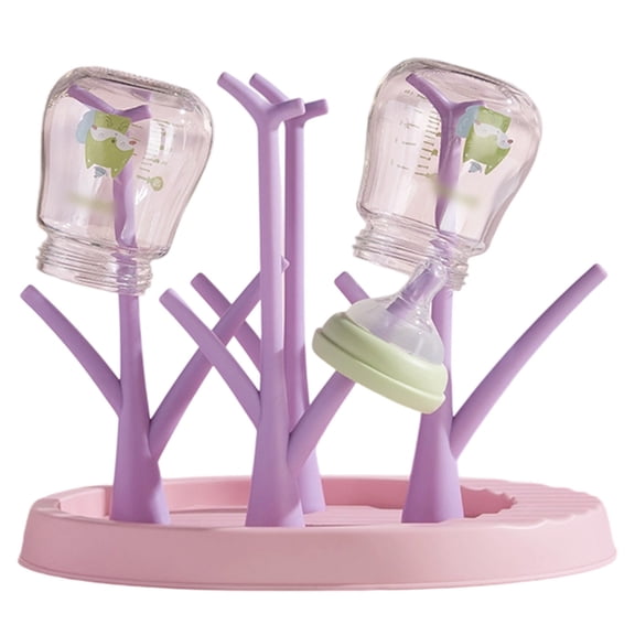 Space Saving Baby Bottle Drying Rack, X-Shaped Organizer with Detachable Parts for Efficient Air Circulation, Quick Drying and Hygienic Storage