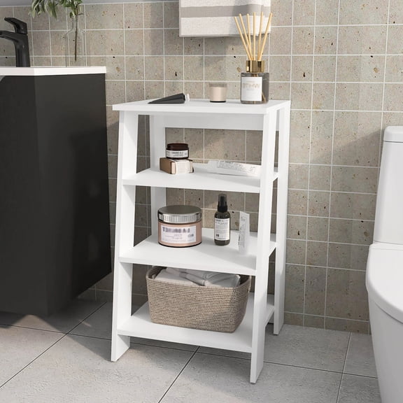 Space - Saving Bathroom Solution - Utilize the Four Shelves Efficiently
