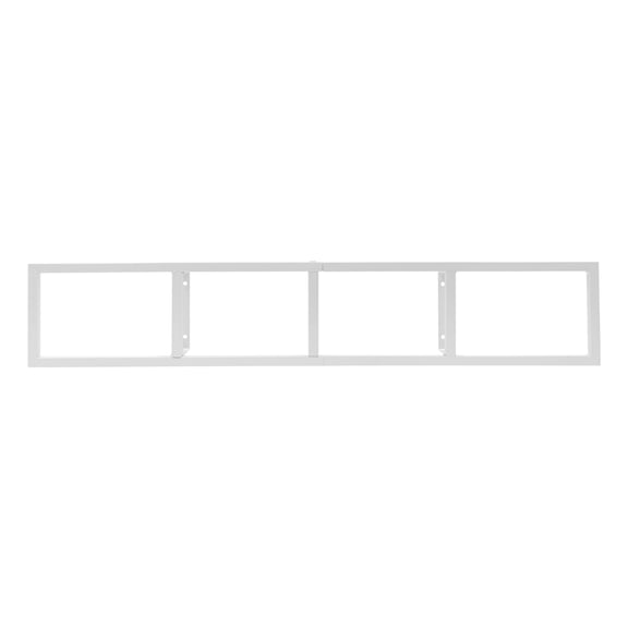 Space-Saving CD Rack, Wall-Mounted Floating Shelf for CDs, DVDs, Video Games, Books, 34" Long, Easy Installation, Stylish White Iron