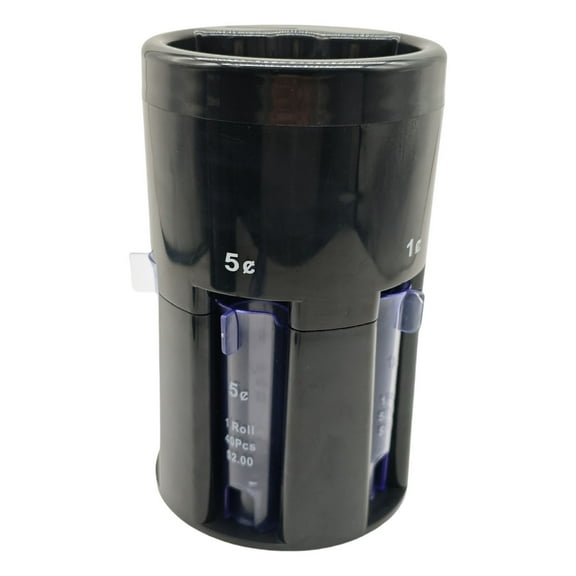 Space Saving Coin Organizers with Builts In Counter 5 In 1 Automatic Coin Sorting Device for Efficient Money Management