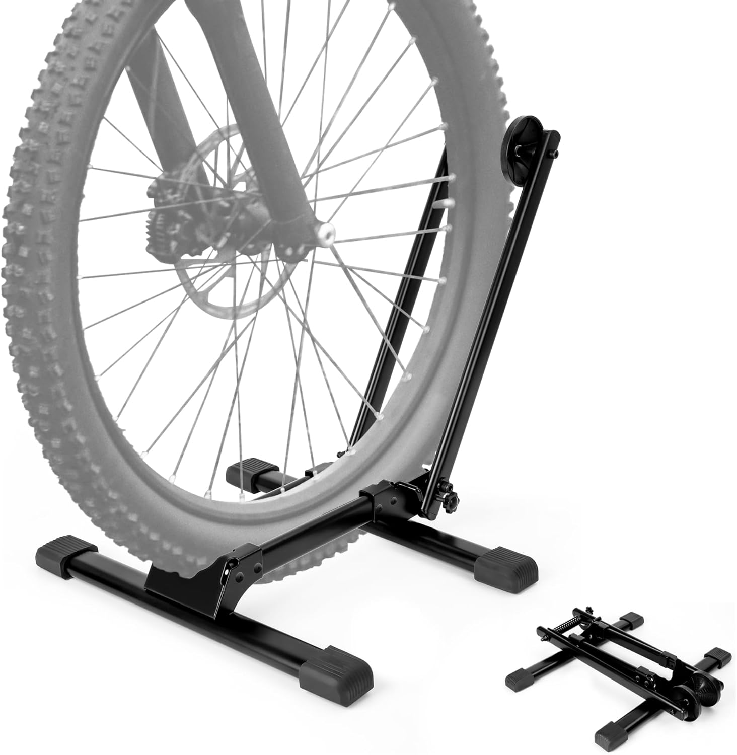 Space-Saving Collapsible Bike Stand for Garage or Home - No-Drill Floor ...