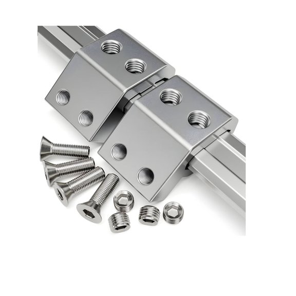 Space Saving Complete Mount Brackets Holders Support Kit Includes 2 Clamps 4 8mm Bolts 4 Set Screws for Direct Setup