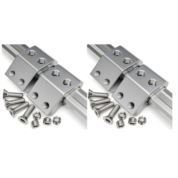 Space Saving Complete Mount Brackets Holders Support Kit Includes 2 Clamps 4 8mm Bolts 4 Set Screws for Direct Setup