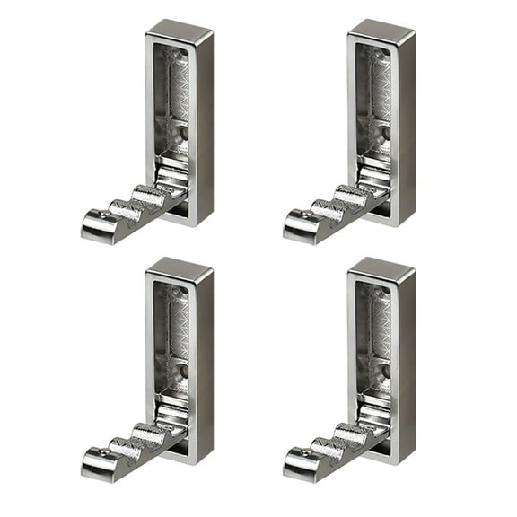 Space Saving Concealed Wall hook Foldable Wall Mounted hook Retractable Wall hook 4pcs for Closet & Bathroom Use