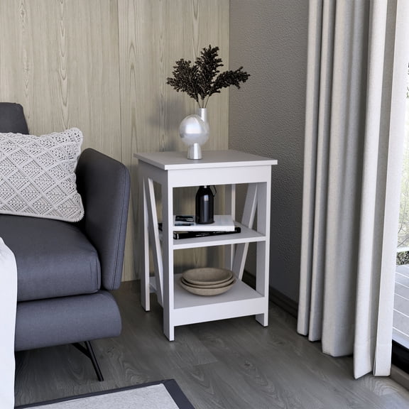 Modern Rectangle Side Table / Serve as Coffee Table / Protect Tiles from Scratches