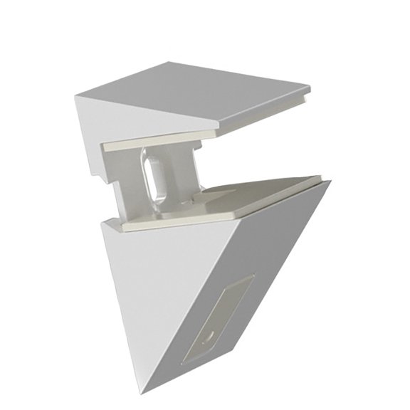 Space Saving Designs Glass Shelf Wall Brackets Adjustable Zines Alloy Supports for Customizable Shelving Installation