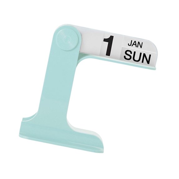 Space Saving Desktop Flipping Calendar ABS Permanent Calendar with Dates Week and Month Displays for Home Decoration