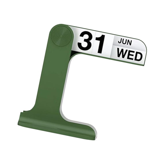 Space Saving Desktop Flipping Calendar ABS Permanent Calendar with Dates Week and Month Displays for Home Decoration